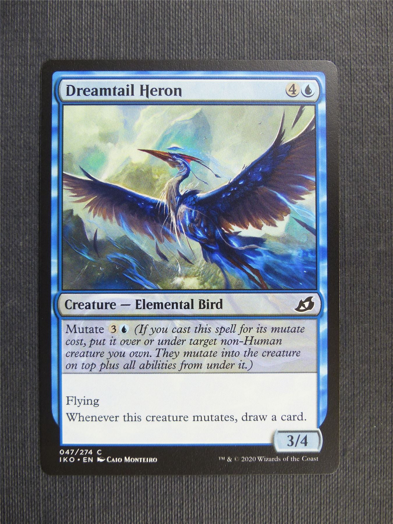 Dreamtail Heron - IKO Mtg Card