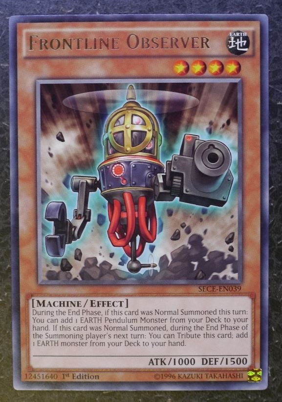 Yugioh Cards:FRONTLINE OBSERVER SECE SUPER RARE # 2I56