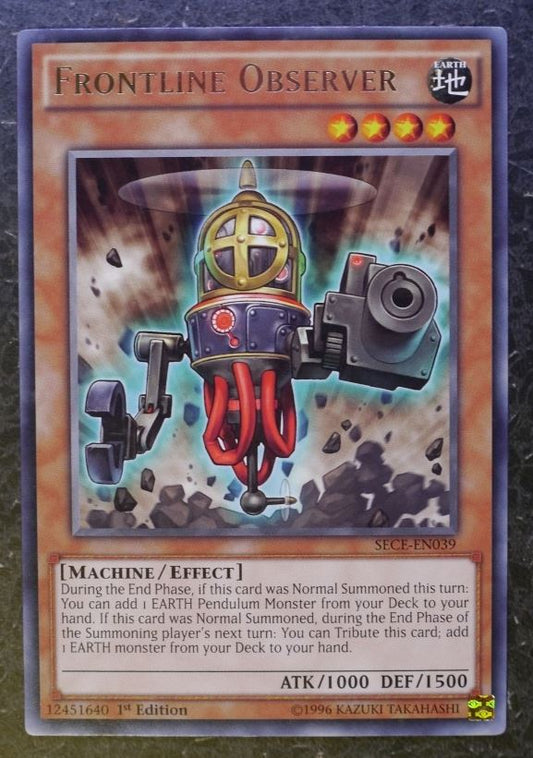 Yugioh Cards:FRONTLINE OBSERVER SECE SUPER RARE # 2I56