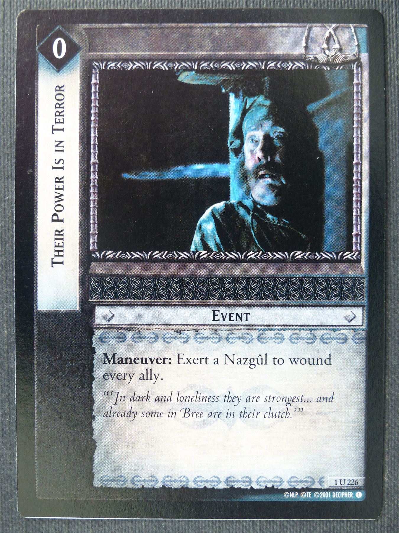 Their Power is In Terror 1 U 226 - LotR Cards #310