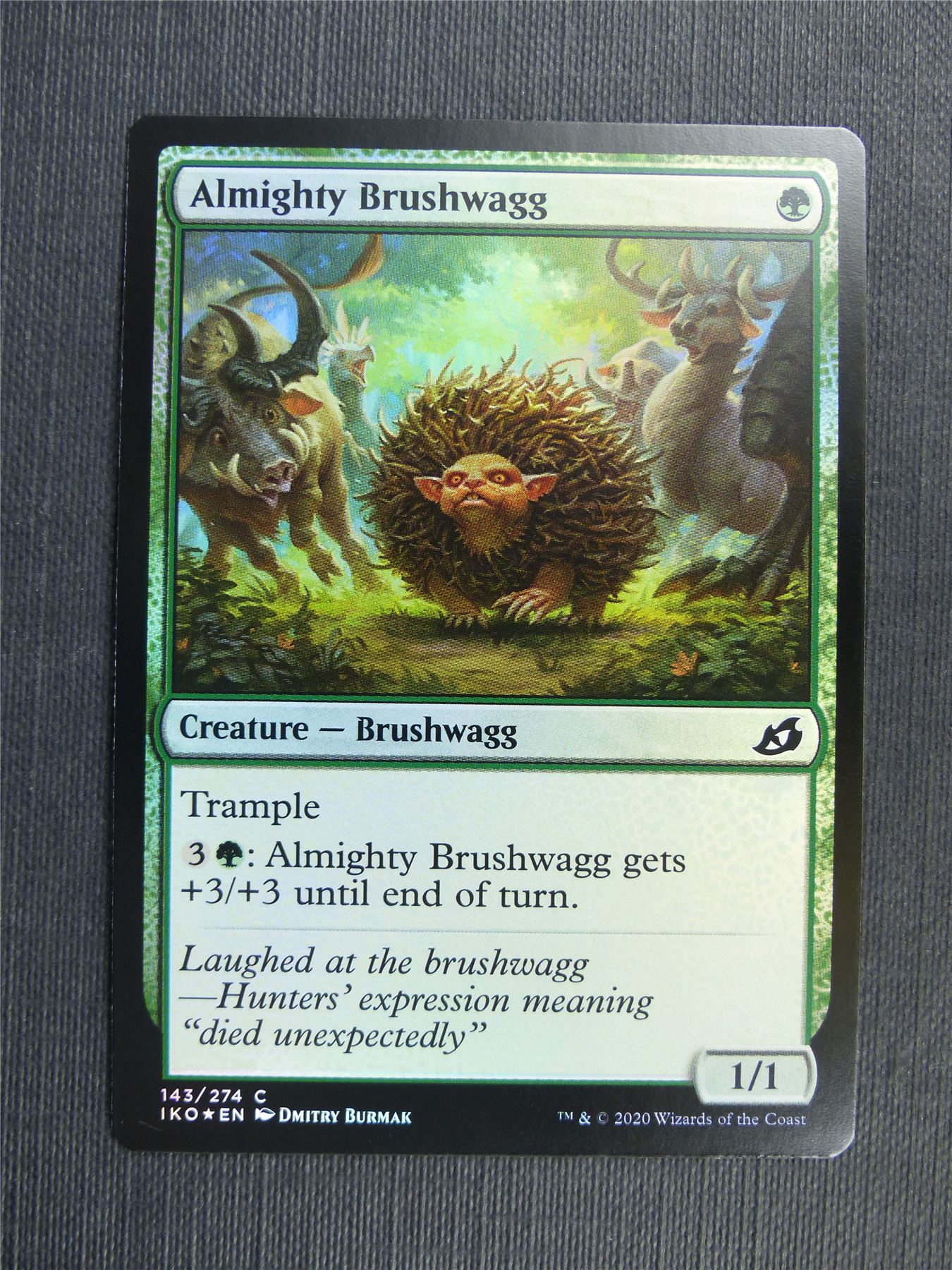 Almighty Brushwagg Foil - IKO - Mtg Card