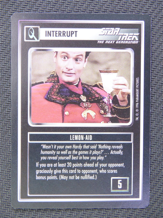 Interrupt Lemon Aid - Star Trek CCG Next Gen #535