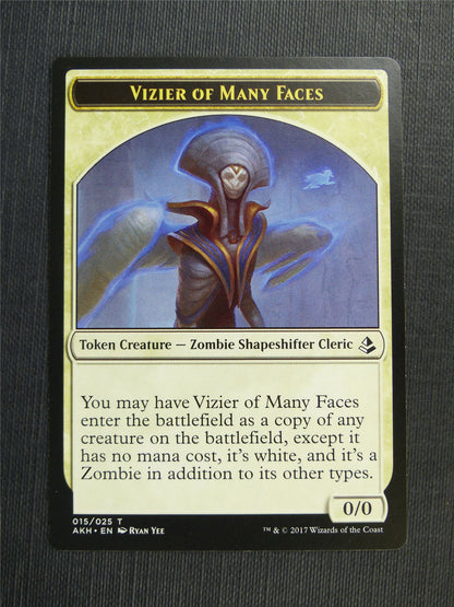 Vizier of Many Faces / Zombie - Mtg Magic Token Cards #4PX