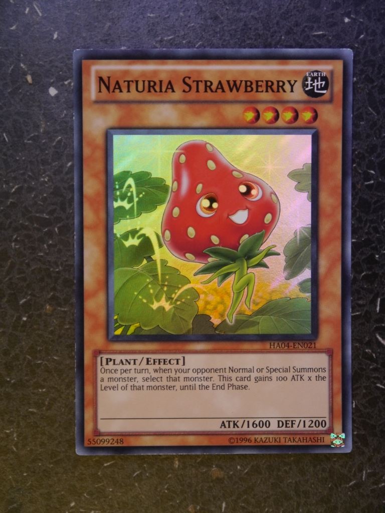 Yugioh Cards:NATURIA STRAWBERRY HA04 SUPER RARE # 2H23