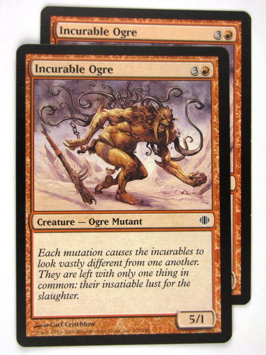 MTG Magic: The Gathering Cards: INCURABLE OGRE x2: ALA
