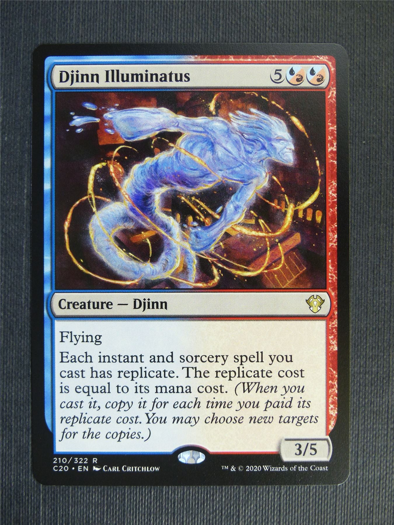 Djinn Illuminatus - C20 - Mtg Card