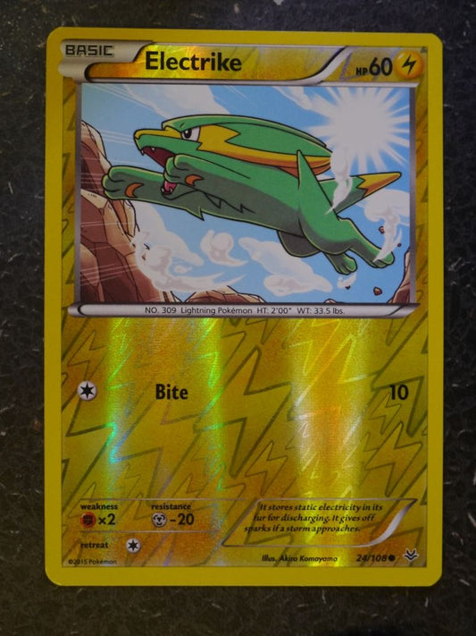 Pokemon Cards: ELECTRIKE 24/108 REVERSE HOLLOW # 5G42