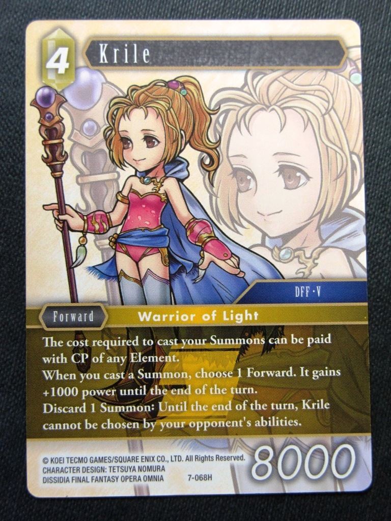 Krile 7-068H - Final Fantasy Cards # 6H61