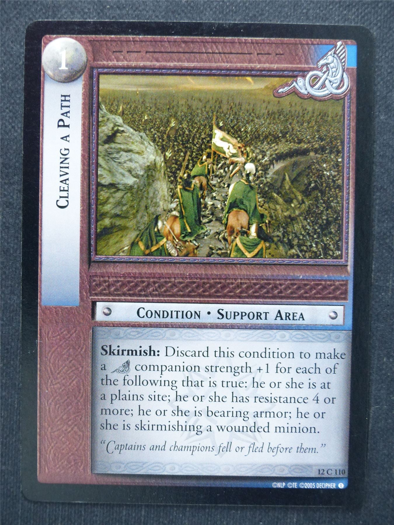 Cleaving A Path 12 C 110 - LotR Cards #QH