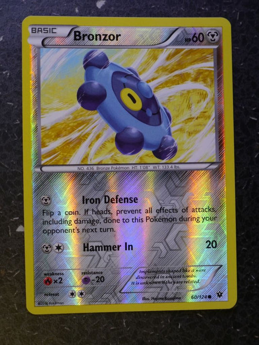 Pokemon Cards: BRONZOR 60/124 REVERSE HOLO # 4D99