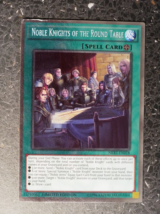 Yugioh Cards: NOBLE KNIGHTS OF THE ROUND TABLE NKRT PLATINUM  RARE # 8I5