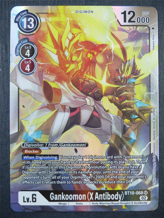 Gankoomon X Antibody BT10-068 SR - Xros Encounter - Digimon Card #96G