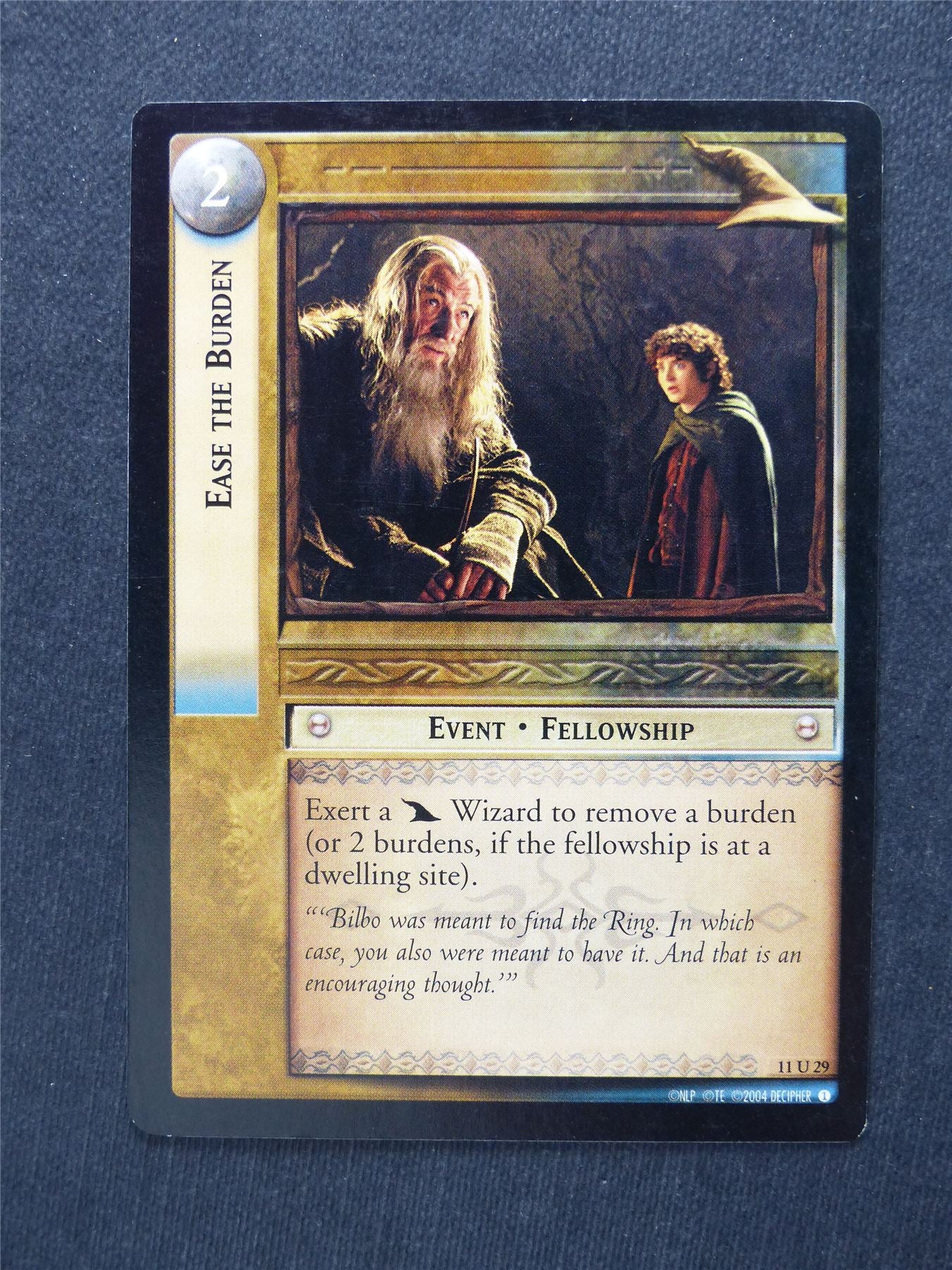 Ease the Burden 11 U 29 - LotR Cards #19