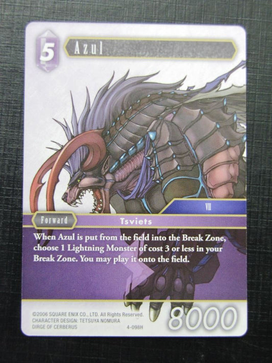 Azul 4-098H - Final Fantasy Card # 5J78