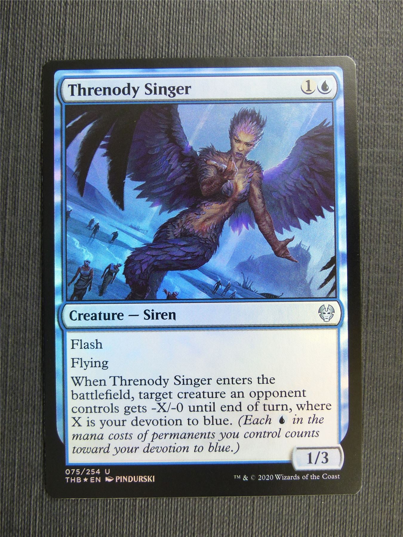 Threnody Singer Foil - Theros Collector Ed - Mtg Magic Cards #3K9