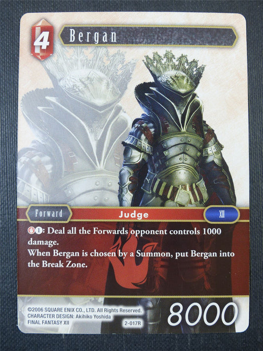 Bergan 2-017R - Final Fantasy Card #9D3