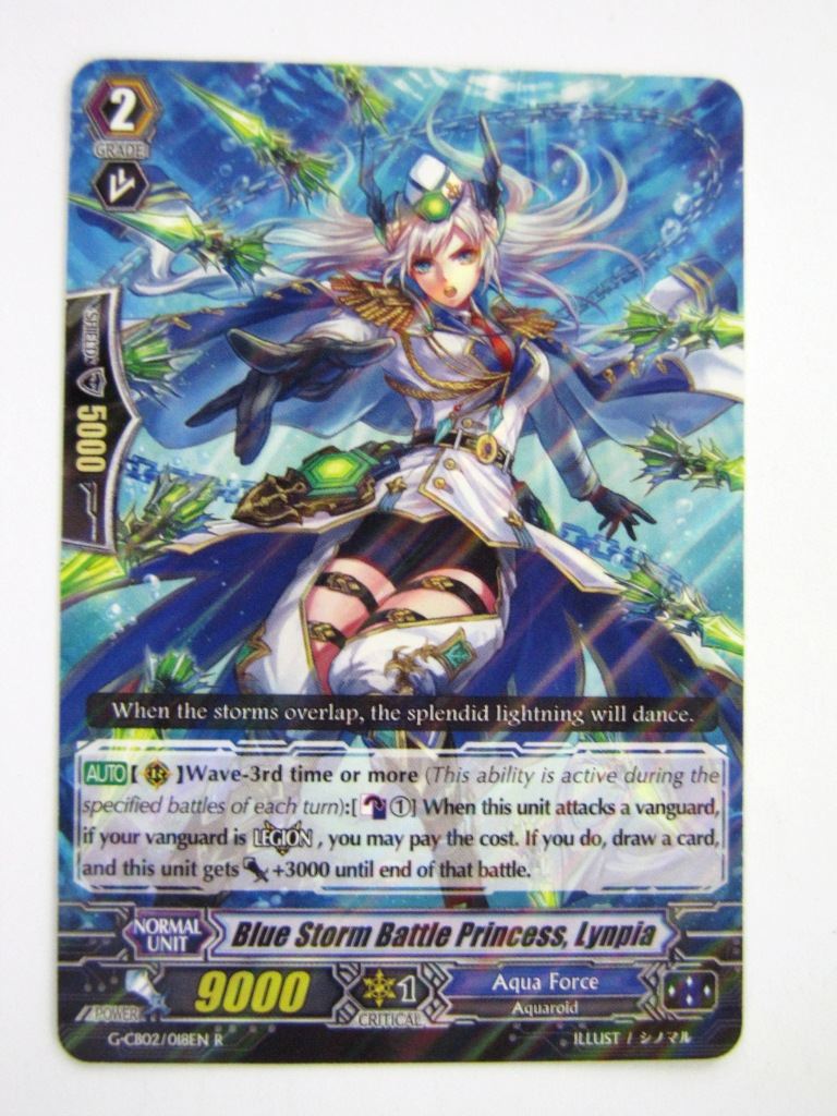 Vanguard Cards: BLUE STORM BATTLE PRINCESS, LYNPIA G-CB02 R # 7G54