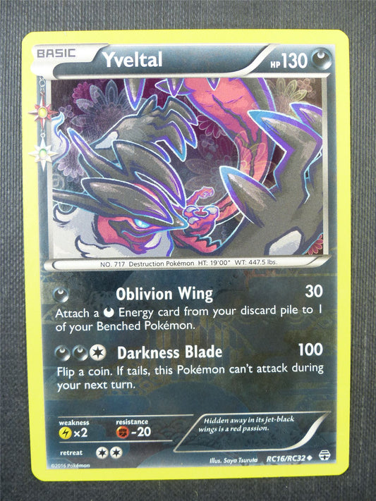 Yveltal RC16/RC32 Radiant Holo - Pokemon Card #6OE