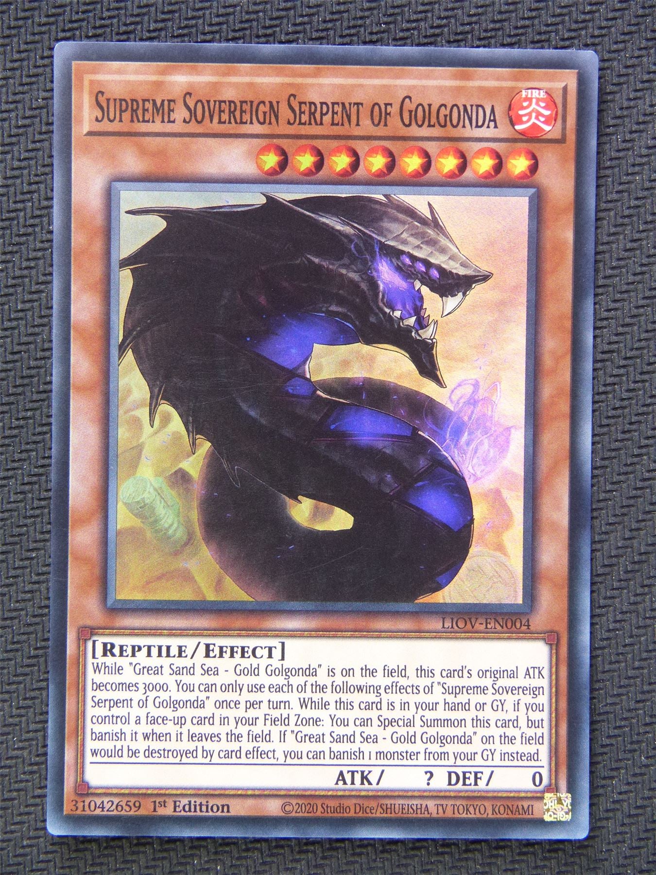 Supreme Sovereign Serpent Golgonda LIOV - Super Rare - Yugioh Card #5TD