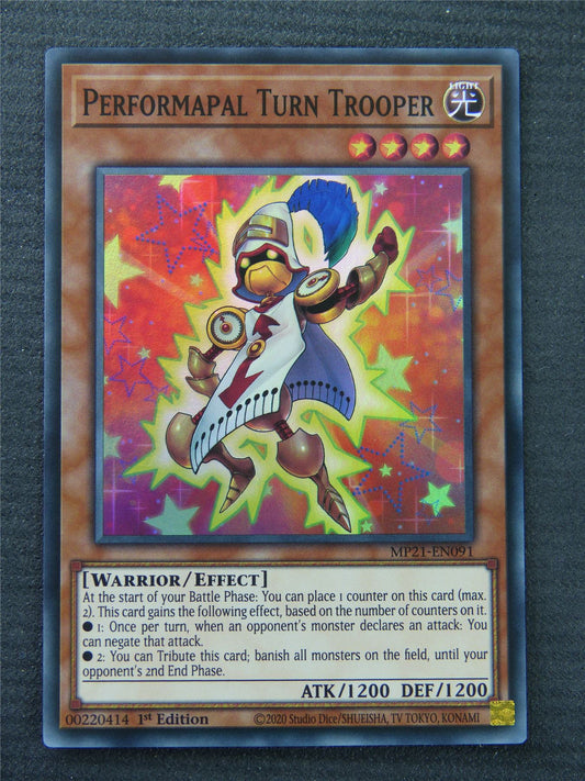 Performapal Turn Trooper MP21 Super Rare - 1st Edition - Yugioh Card #1PE