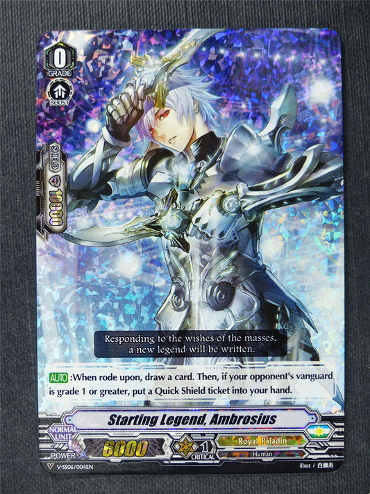 Starting Legend Ambrosius V-SS06 Foil Mint - Vanguard Cards #W5