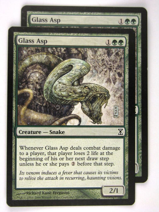 MTG Magic: The Gathering Cards: GLASS ASP x2: TSP