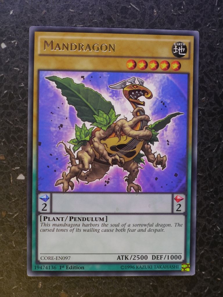 Yugioh Cards: MANDRAGON CORE RARE # 3H10