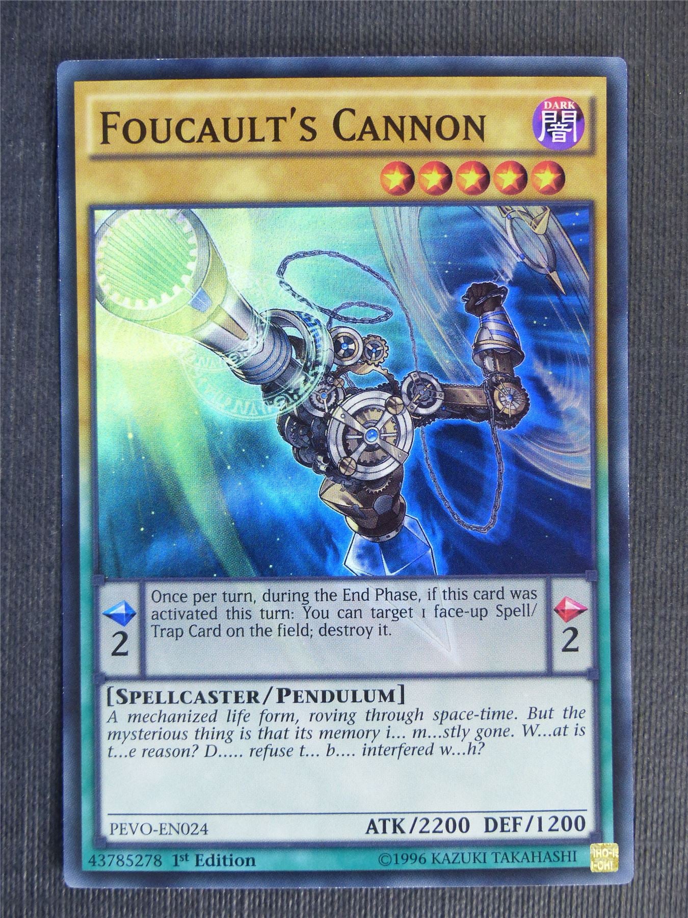 Foucault's Cannon PEVO Super Rare - 1st ed - Yugioh Cards #VW