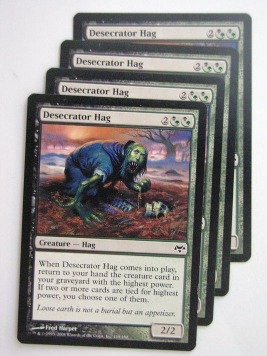 MTG Magic Cards: DESECRATOR HAG x4 # 23D24