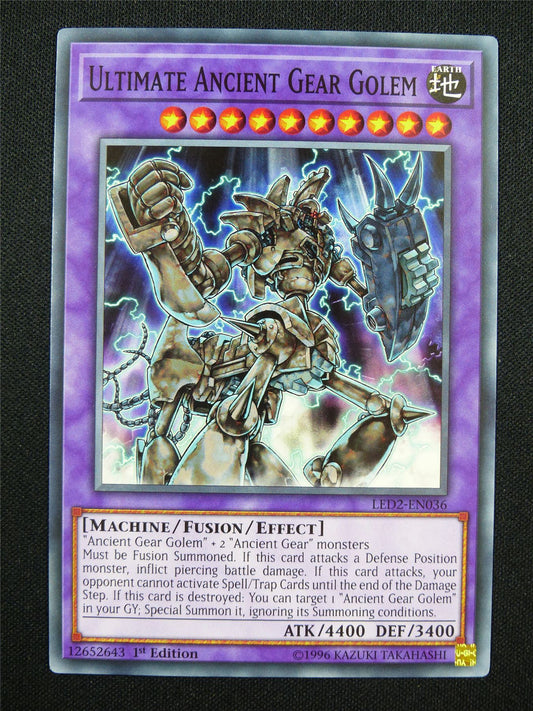 Ultimate Ancient Gear Golem LED2 - 1st ed Yugioh Card #36E