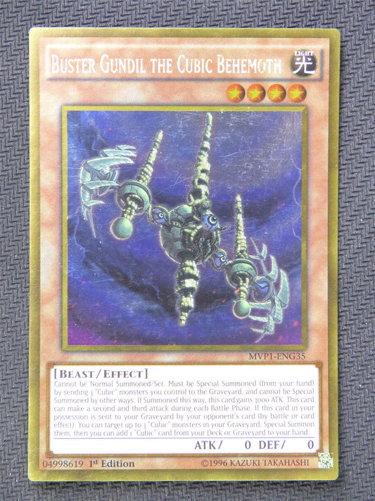 Buster Gundil Cubic Behemoth MVP1 Gold - Ultra Rare - Yugioh Card #5JP