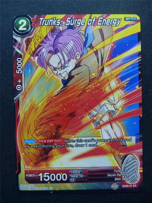 Trunks Surge of Energy EX - Dragon Ball Super Cards #1JA
