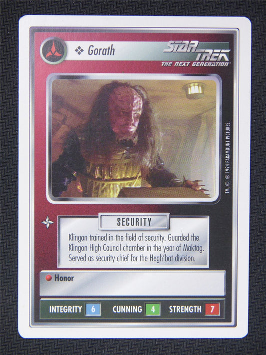 Gorath White Border - Star Trek Next Gen Card #4OR