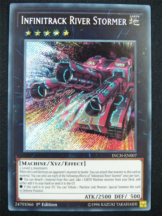 Infinitrack River Stormer INCH Secret Rare - 1st ed Yugioh Card #3H0