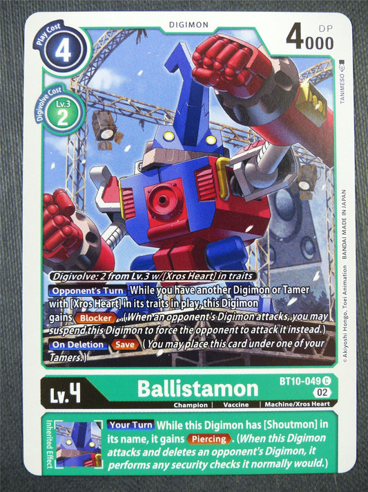 Ballistamon BT10-049 - Xros Encounter - Digimon Card #99D