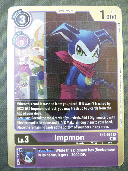 Impmon EX2 R - Digital Hazard - Digimon Card #4JS