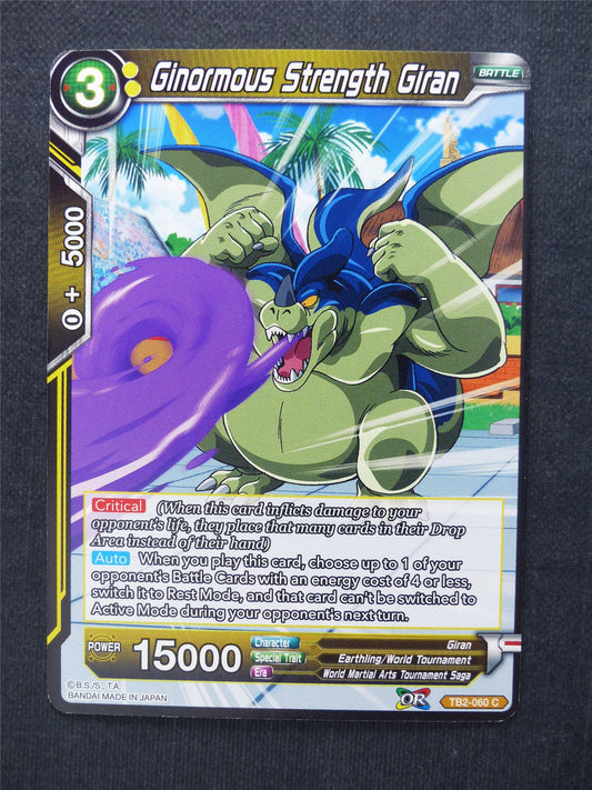 Ginormous Strength Giran - Dragon Ball Super Cards #9M