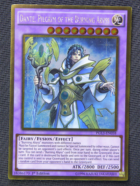 Dante Pilgrim of Burning Abyss PGL3 Gold - Ultra Rare - Yugioh Card #5YB