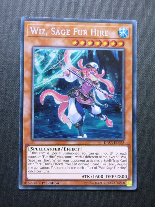 Wiz Sage Fur Hire DASA Secret Rare - 1st ed - Yugioh Cards #17T