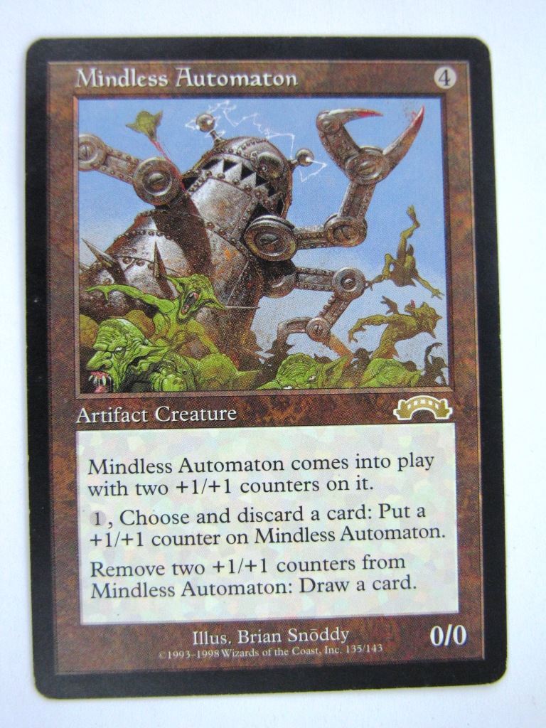 MTG Magic Played Cards: MINDLESS AUTOMATON # 6E18