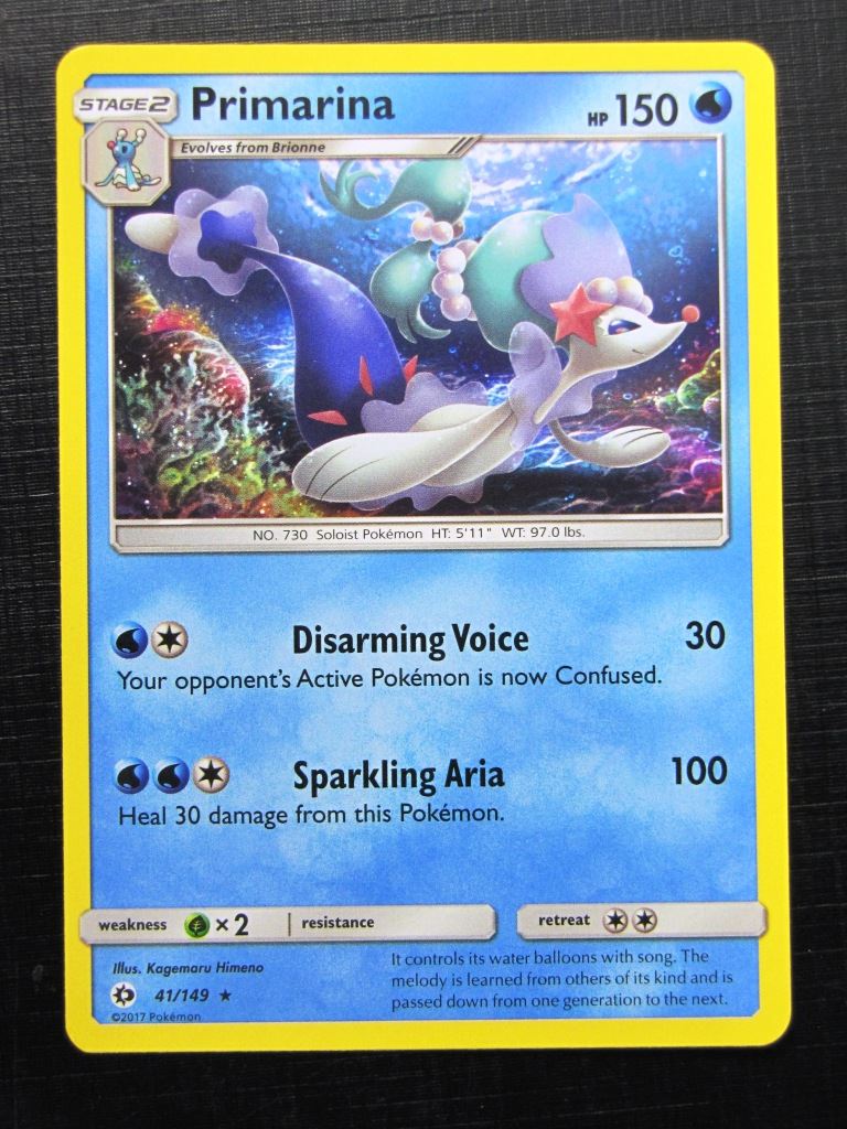 Pokemon Cards: PRIMARINA 41/149 # 24J65