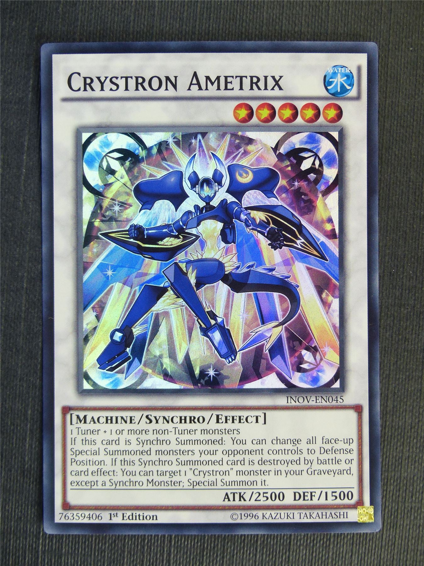 Crystron Ametrix INOV Super Rare - 1st ed - Yugioh Cards #T2