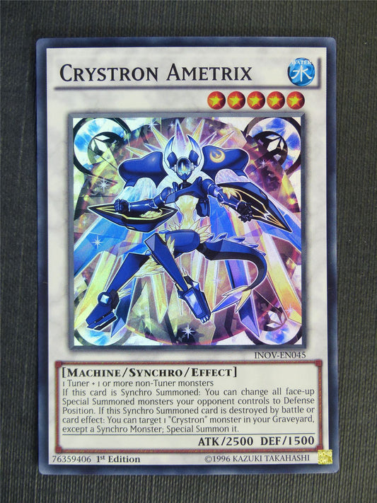 Crystron Ametrix INOV Super Rare - 1st ed - Yugioh Cards #T2