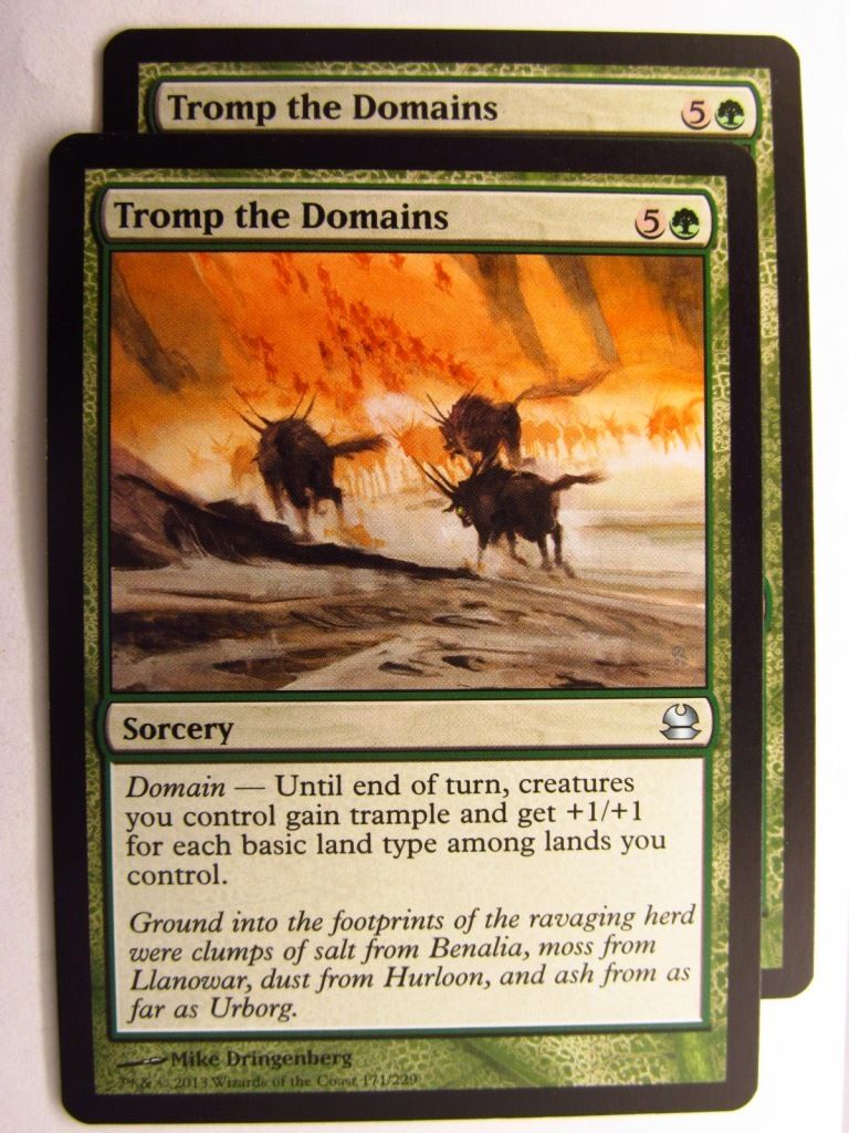 MTG magic the gathering CCG: TROMP THE DOMAINS x2: MODERN MASTERS
