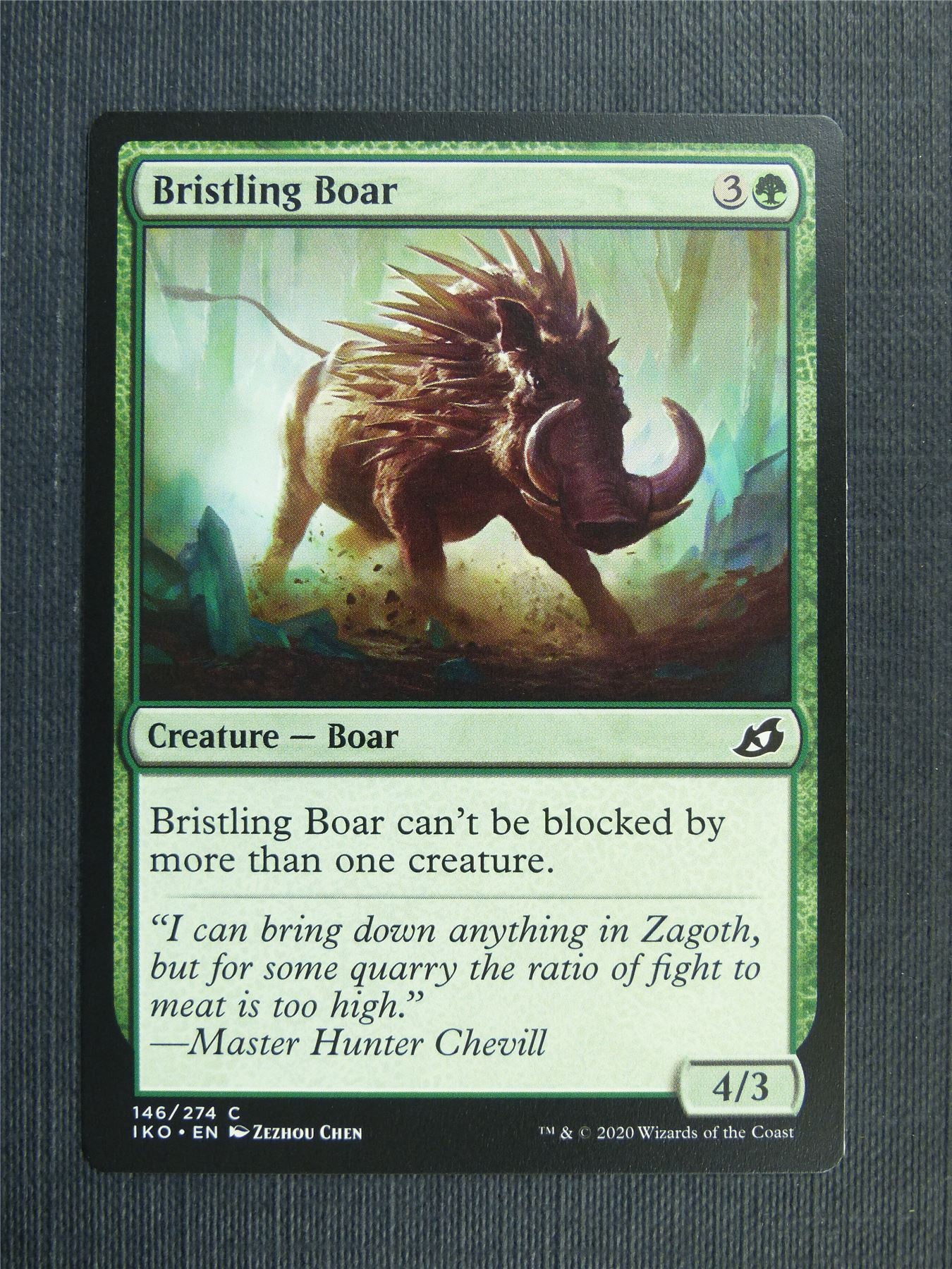 Bristling Boar - IKO Mtg Card