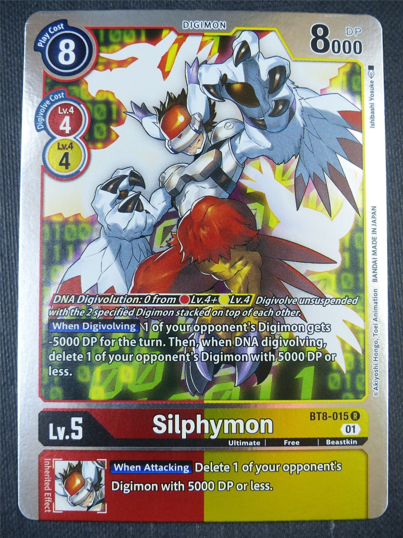 Siplymon BT8-015 R - Digimon Card #8K3