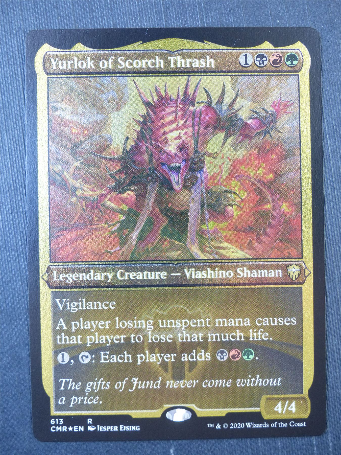 Yuriok the Scorch Thrash Etched Foil - Mtg Card #8UD