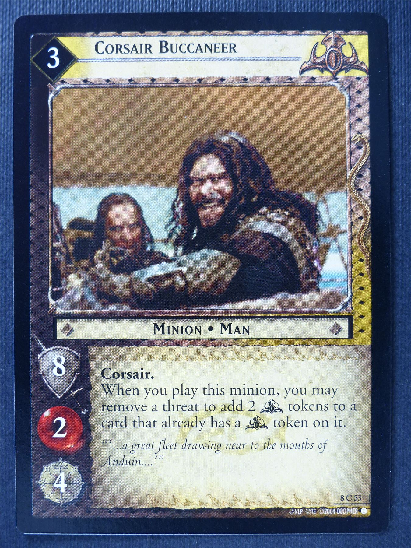 Corsair Buccaneer 8 C 53 - LotR Card #3FJ