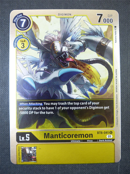 Manticoremon BT6-041 R - Digimon Card #1ZT