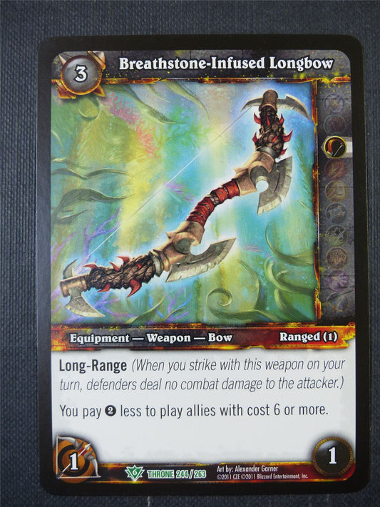 Breathstone-Infused Longbow 244/263 - WoW Card  #1DE
